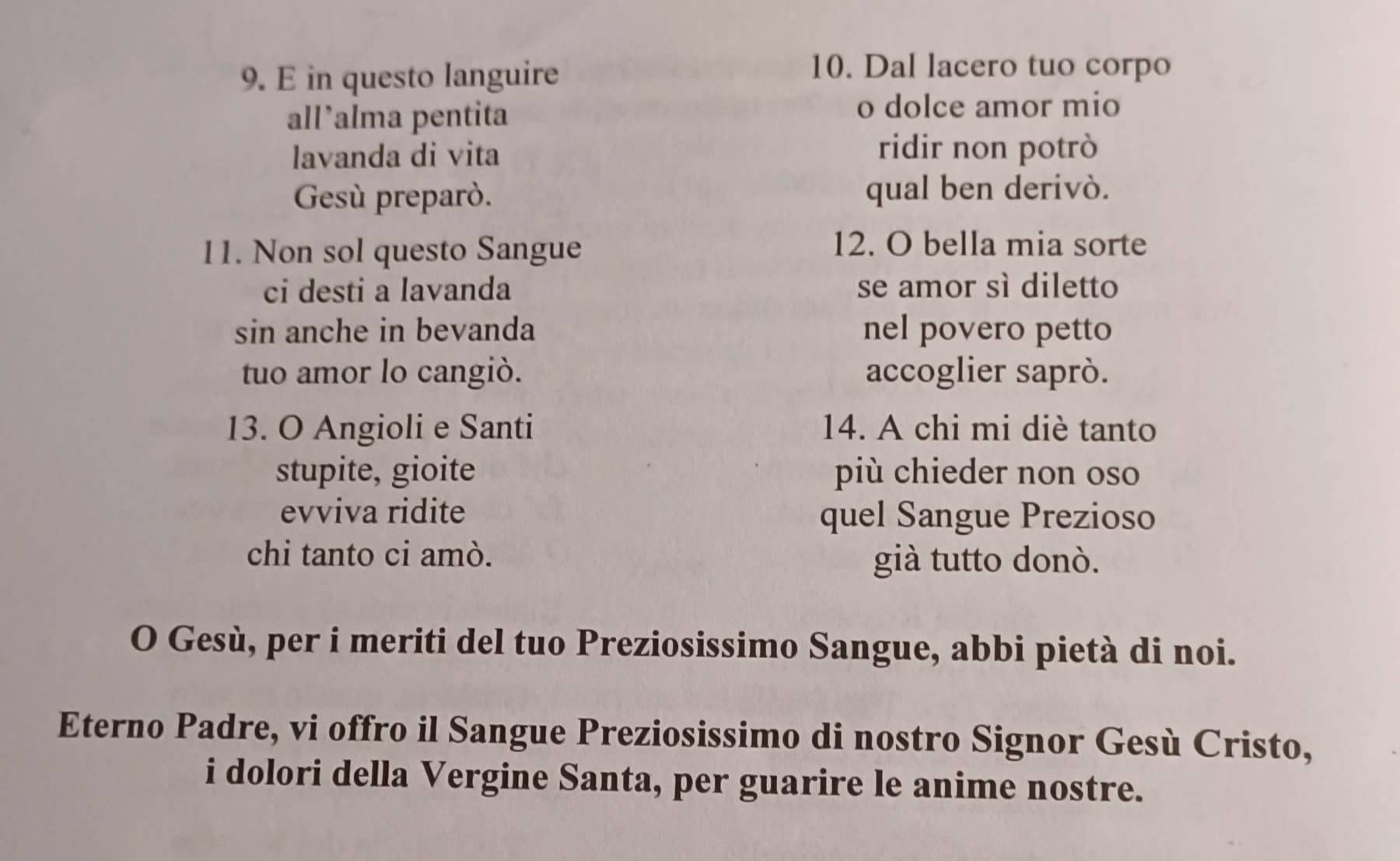 Litanie Del Preziosissimo Sangue Di Gesù Inno al Preziosissimo Sangue di Gesù – Terra Santa e Benedetta di Scascoli